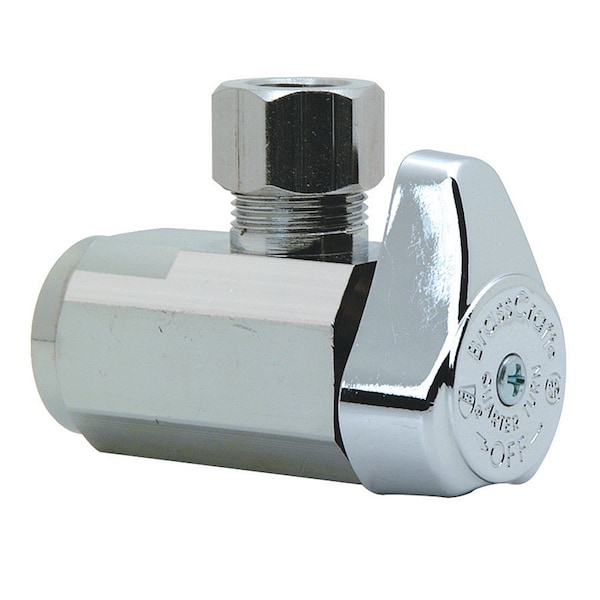 Brasscraft BrassCraft 1/2 in. FPT outlets X 3/8 in. Brass Shut-Off Valve G2R17X C1 - main